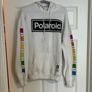 Polaroid White and Multi-Color Sweatshirt Casual Comfort